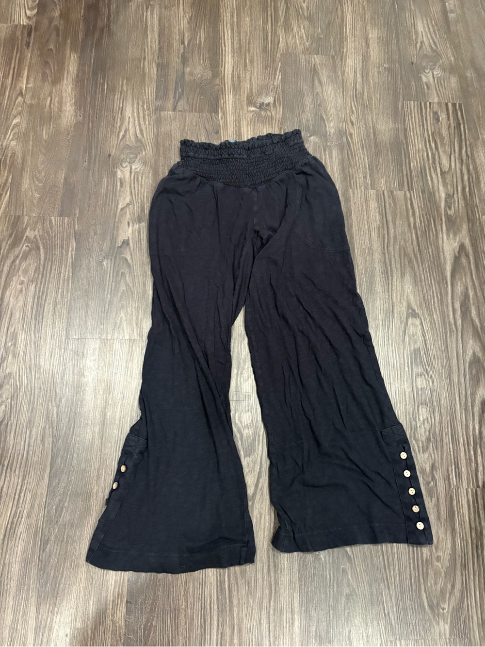 Free People Beach Flowy Black Pants
